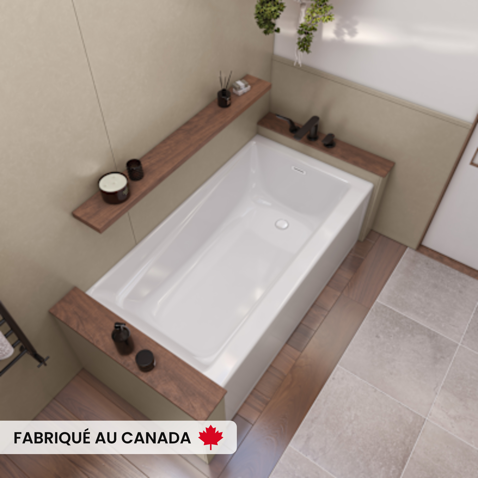 EXHIBIT6030-WHITE-LINEAR-TOP-VIEW-DECO-DRAIN-WHITE